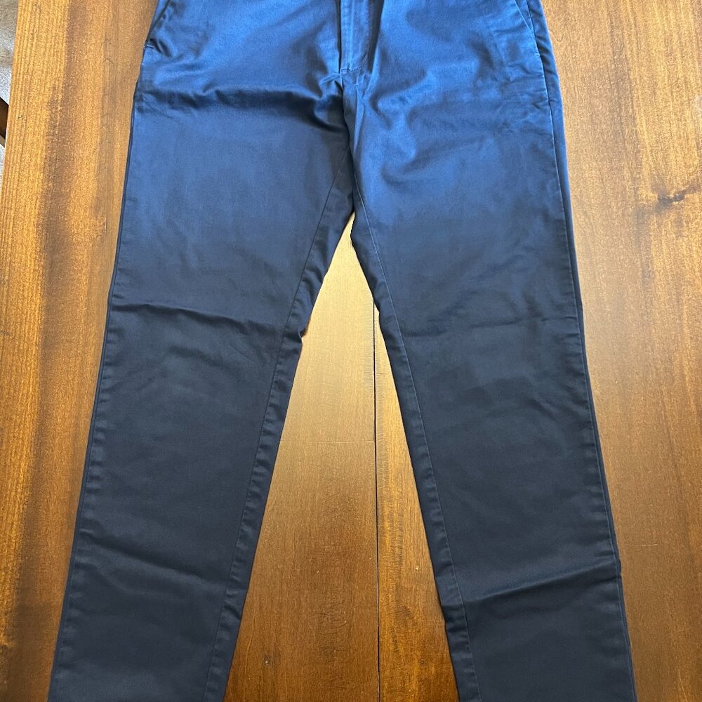 Banana Republic Men's Dress Pants, Slim Fit, Navy Blue, Size 32